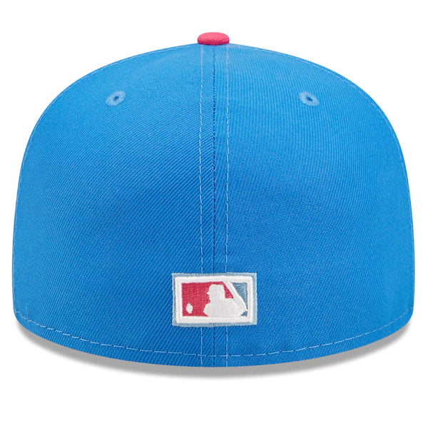 New Era MLB x Big League Chew  Chicago White Sox Curveball Cotton Candy Flavor Pack 59FIFTY Fitted Hat - Blue/Pink