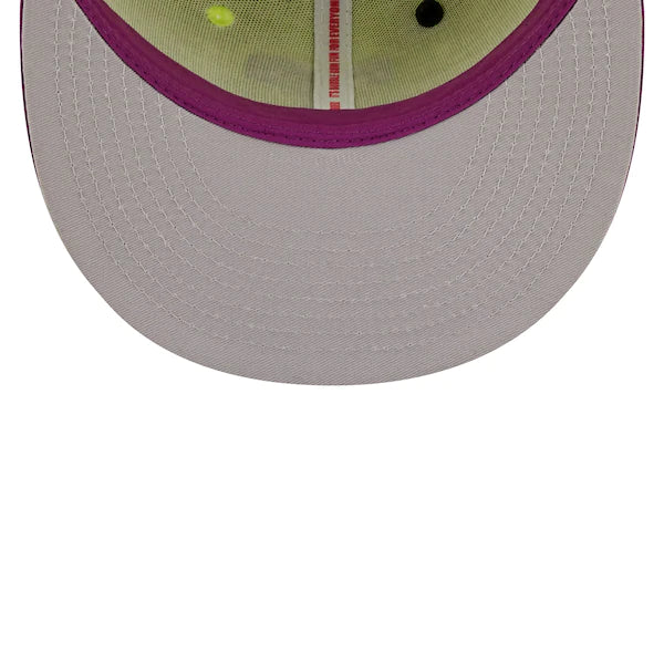 New Era MLB x Big League Chew  Texas Rangers Swingin' Sour Apple Flavor Pack 59FIFTY Fitted Hat - Green/Purple