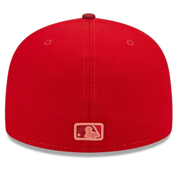 New Era MLB x Big League Chew  Kansas City Royals Slammin' Strawberry Flavor Pack 59FIFTY Fitted Hat - Scarlet/Cardinal