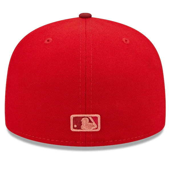 New Era MLB x Big League Chew  Milwaukee Brewers Slammin' Strawberry Flavor Pack 59FIFTY Fitted Hat - Scarlet/Cardinal