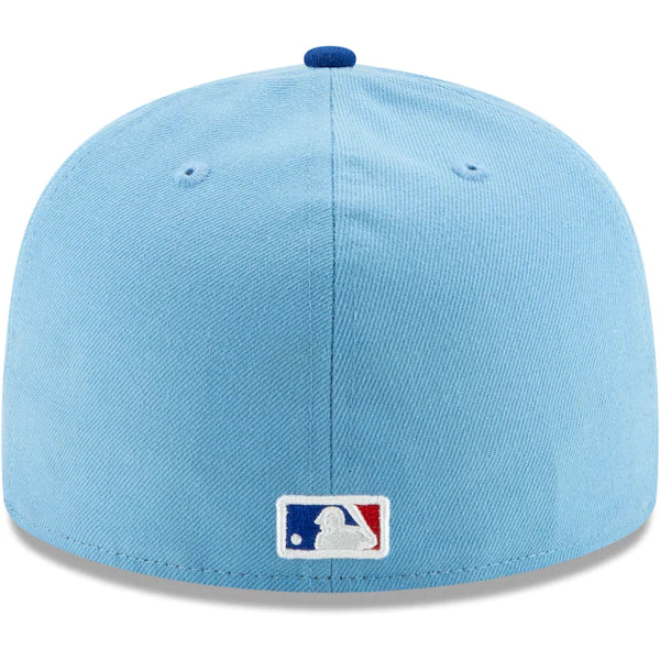 New Era Texas Rangers Light Blue/Royal 50th Anniversary Authentic Collection On-Field 59FIFTY Fitted Hat