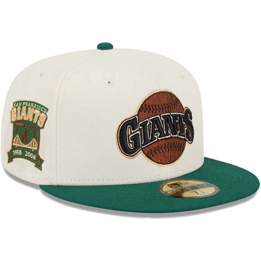 New Era 59FIFTY Chicago Bulls Camp Fitted Hat Chrome White Green