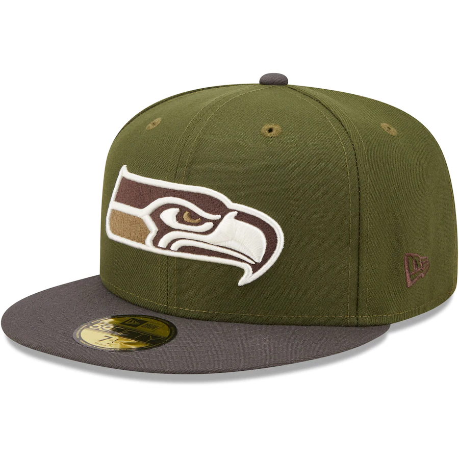 New Era Seattle Seahawks Olive/Graphite 2004 Pro Bowl 59FIFTY Fitted Hat