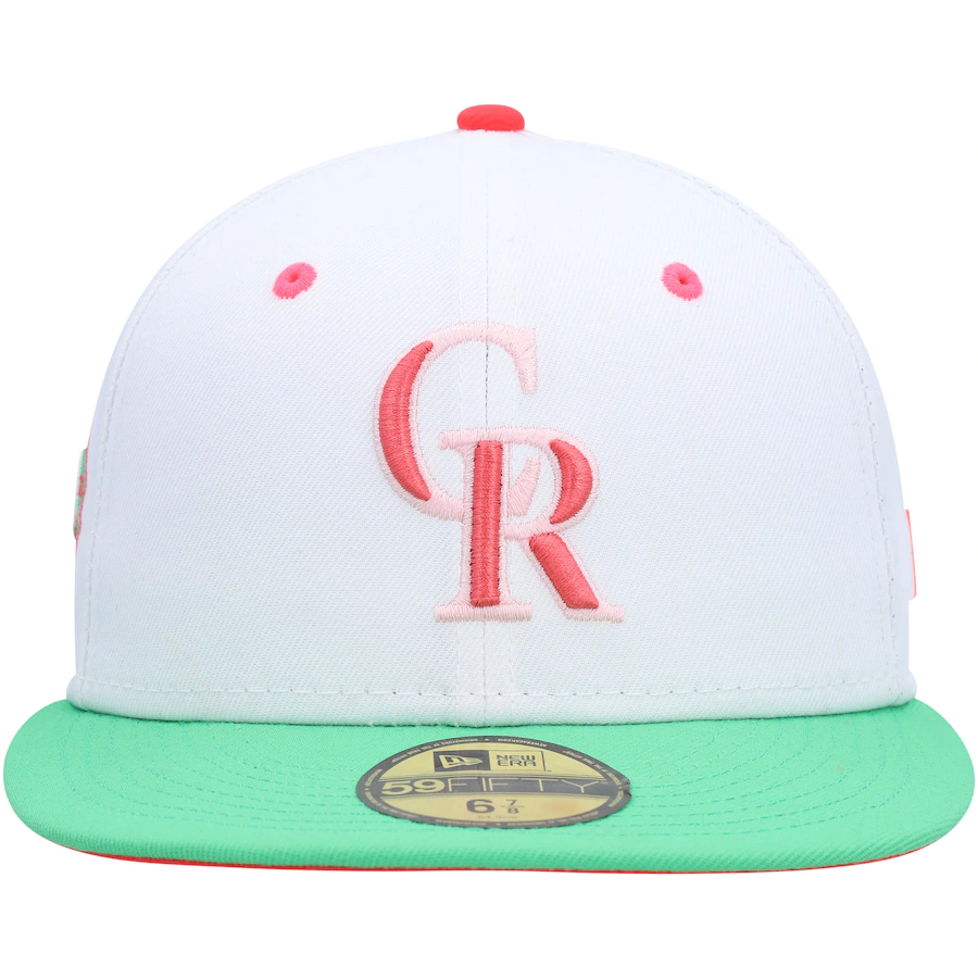 New Era Colorado Rockies 20th Anniversary Watermelon Lolli 59FIFTY Fitted Hat