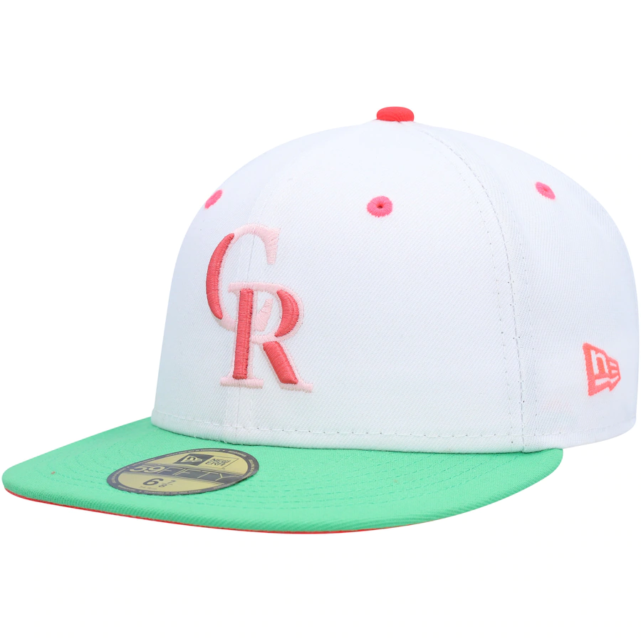 New Era Colorado Rockies 20th Anniversary Watermelon Lolli 59FIFTY Fitted Hat