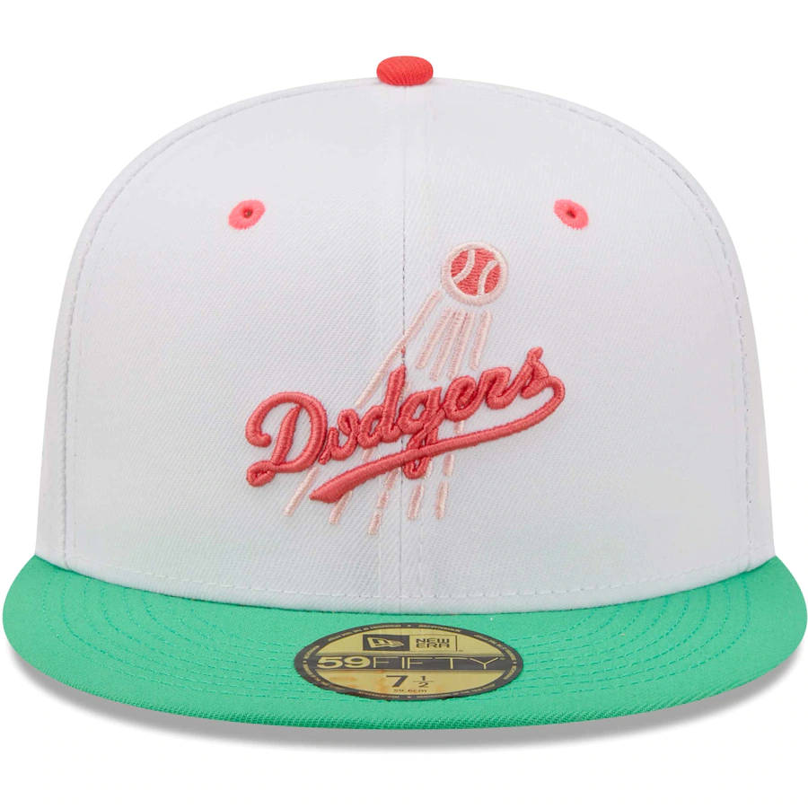 New Era Los Angeles Dodgers 50th Anniversary in Los Angeles Watermelon Lolli 59FIFTY Fitted Hat