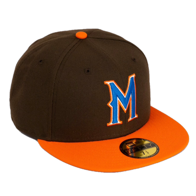 New Era Milwaukee Brewers "Movie Pack" Walnut/Rush Orange 59FIFTY Fitted Hat