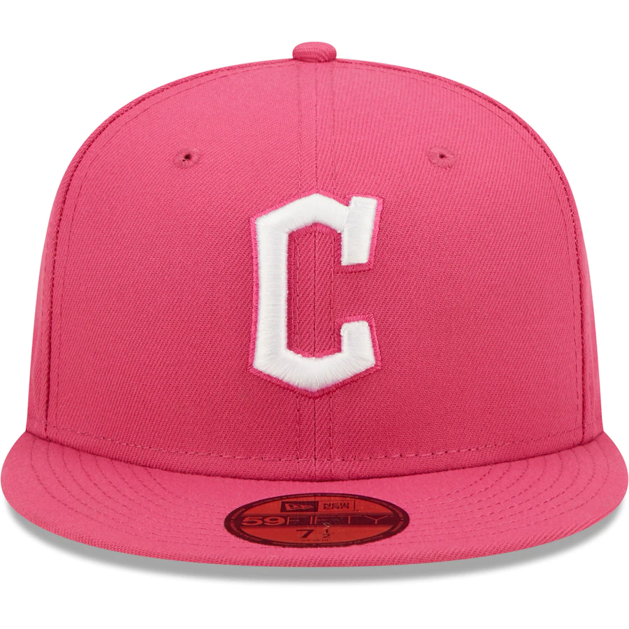 New Era Cleveland Guardians Hot Pink 59FIFTY Fitted Hat