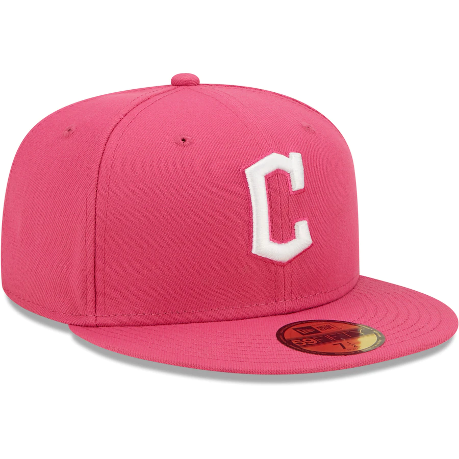 New Era Cleveland Guardians Hot Pink 59FIFTY Fitted Hat