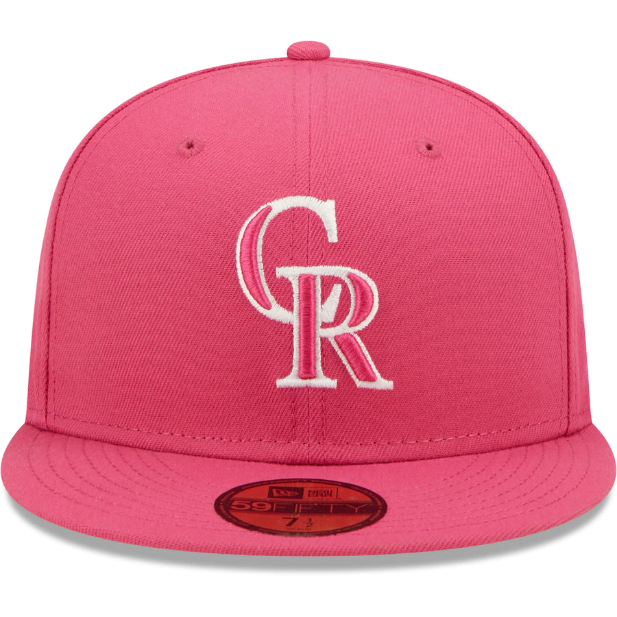 New Era Colorado Rockies Hot Pink 59FIFTY Fitted Hat