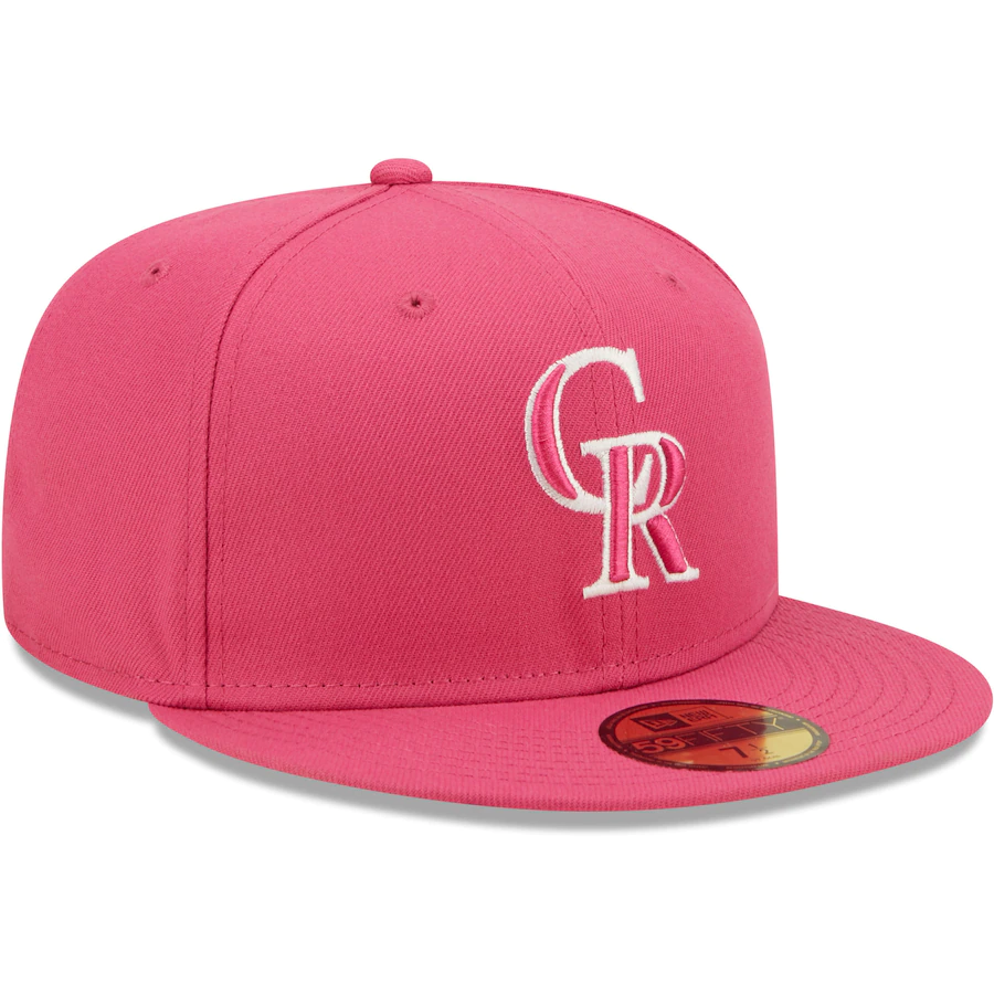 New Era Colorado Rockies Hot Pink 59FIFTY Fitted Hat