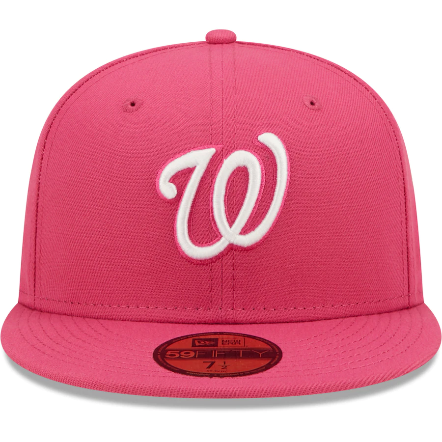 New Era Washington Nationals Hot Pink 59FIFTY Fitted Hat