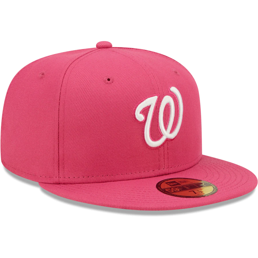 New Era Washington Nationals Hot Pink 59FIFTY Fitted Hat