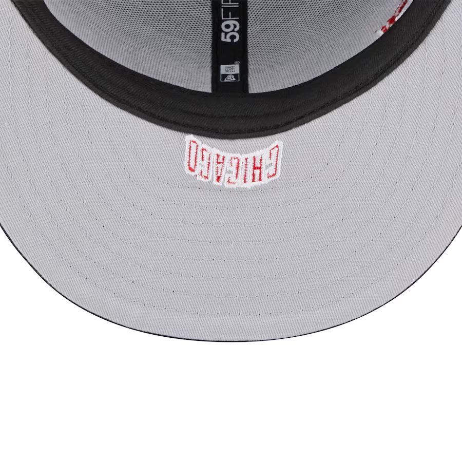 59FIFTY Chicago Bulls Team Heart Collection Black - Grey UV 7 1/8