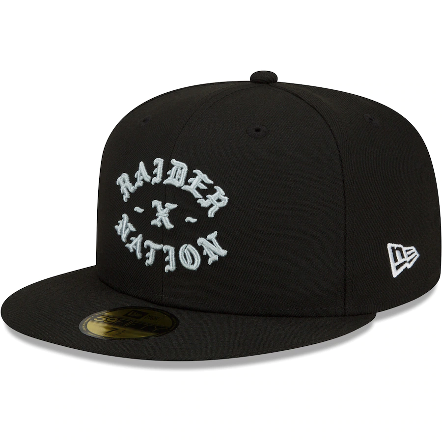 New Era Las Vegas Raiders Black Born x Raised 59FIFTY Fitted Hat