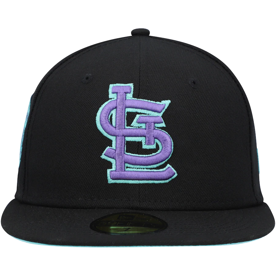 New Era St. Louis Cardinals Busch Stadium 30th Anniversary Black Light 59FIFTY Fitted Hat