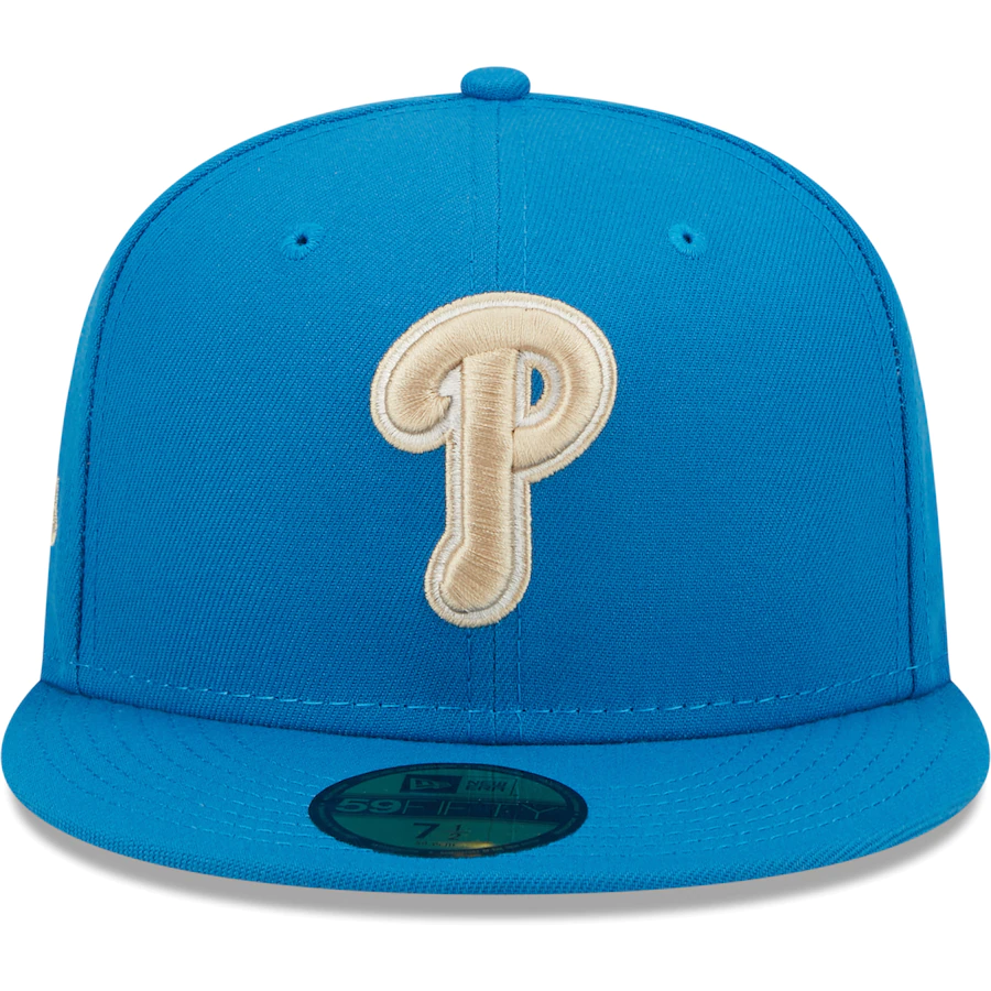 New Era Philadelphia Phillies Blue Stone 2008 World Series Undervisor 59FIFTY Fitted Hat