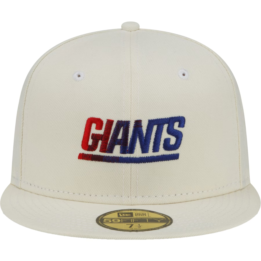 New Era New York Giants Cream Chrome Color Dim 59FIFTY Fitted Hat