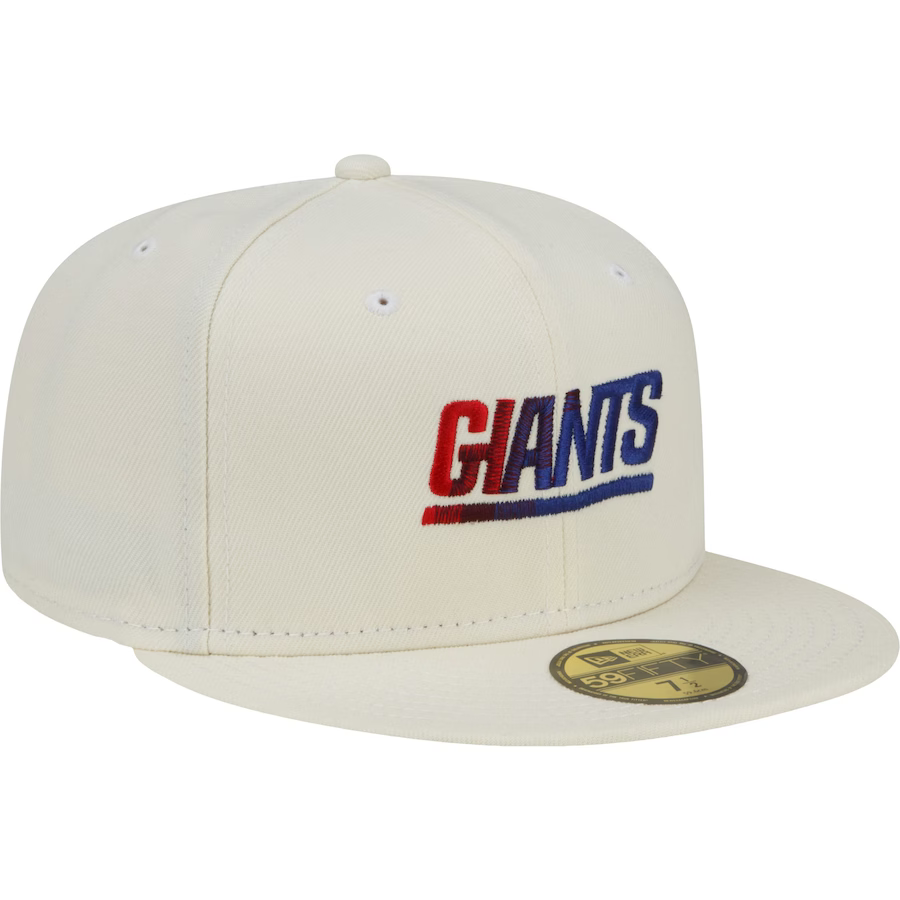 New Era New York Giants Cream Chrome Color Dim 59FIFTY Fitted Hat