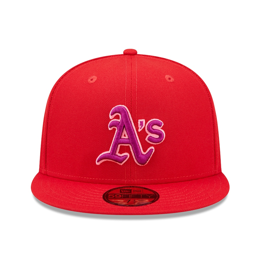 New Era Oakland Athletics Red Purple Undervisor 59FIFTY Fitted Hat