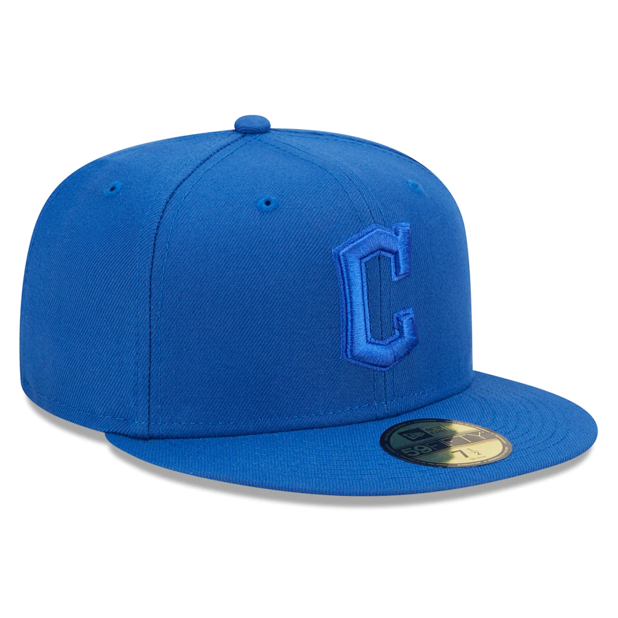 New Era Cleveland Guardians Royal Blue Tonal 59FIFTY Fitted Hat