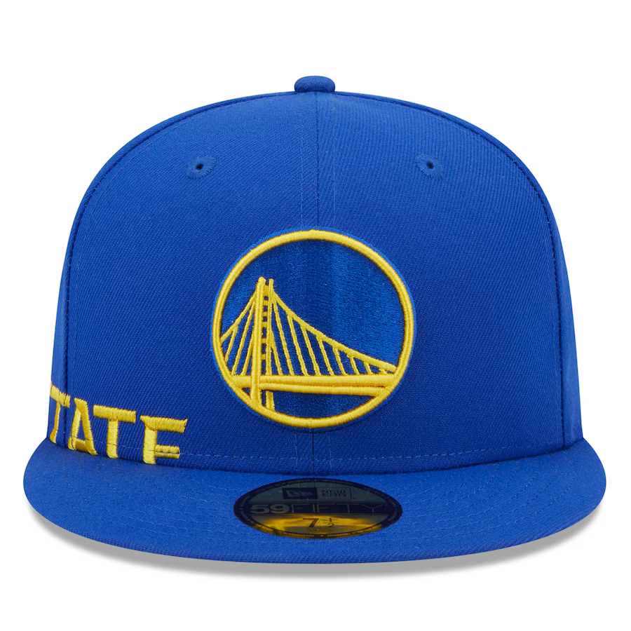 New Era Golden State Warriors Side Arch Jumbo 59FIFTY Fitted Hat