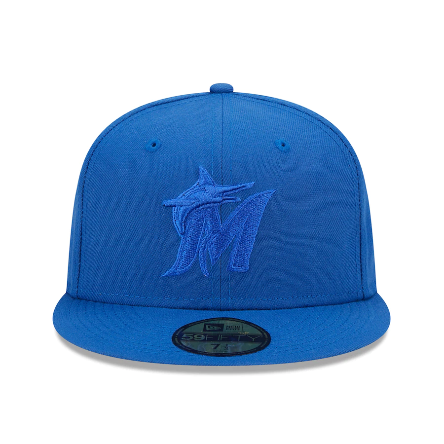 New Era Miami Marlins Royal Blue Tonal 59FIFTY Fitted Hat