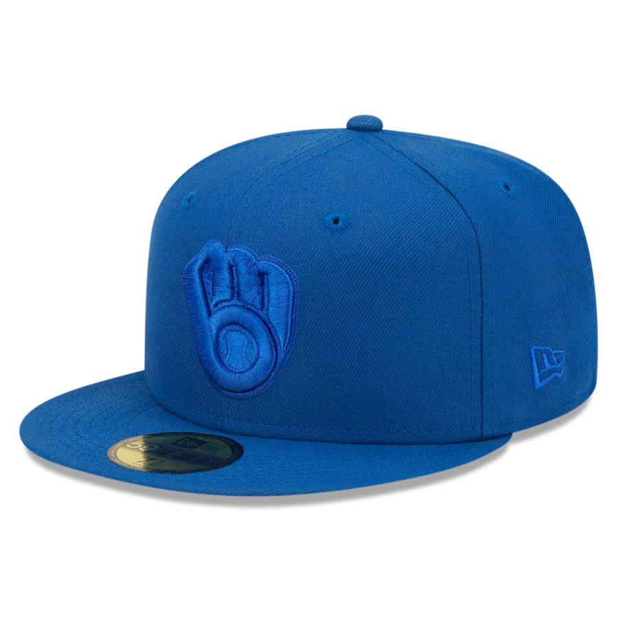 New Era Milwaukee Brewers Royal Blue Tonal 59FIFTY Fitted Hat