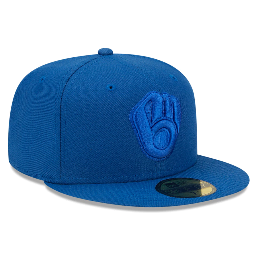 New Era Milwaukee Brewers Royal Blue Tonal 59FIFTY Fitted Hat