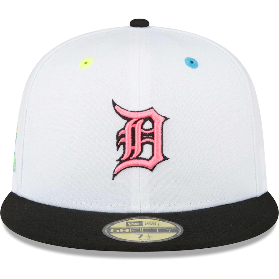New Era Detroit Tigers White Neon Eye 59FIFTY Fitted Hat