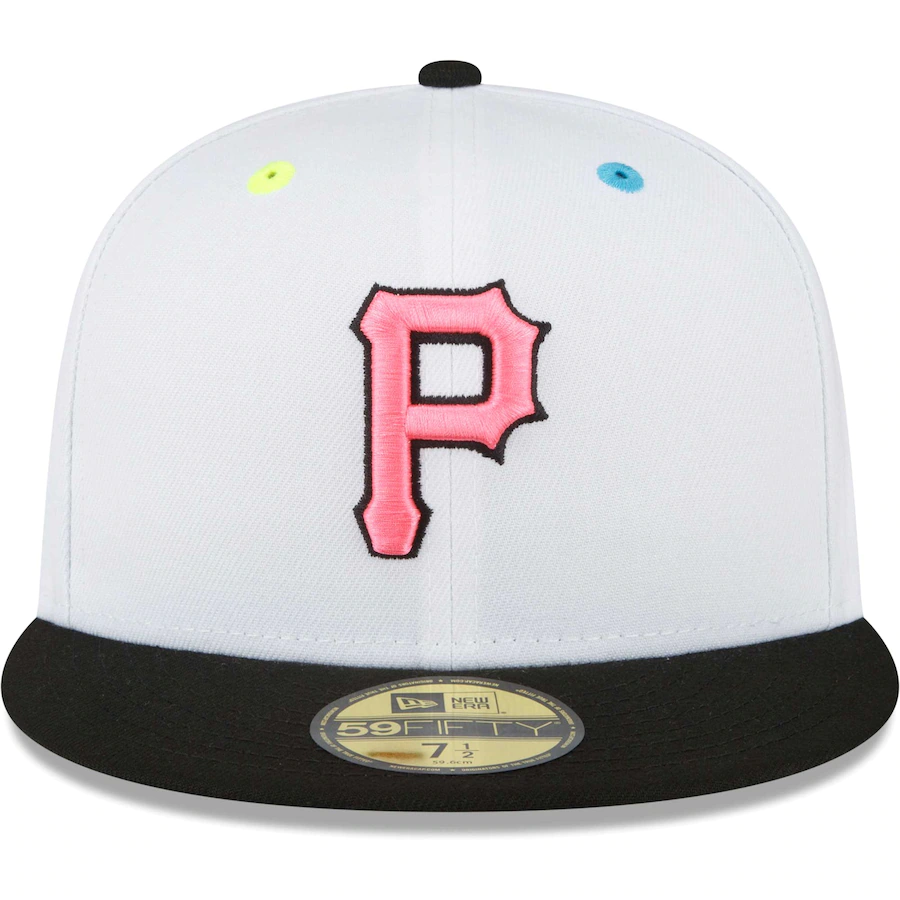 New Era Pittsburgh Pirates White Neon Eye 59FIFTY Fitted Hat