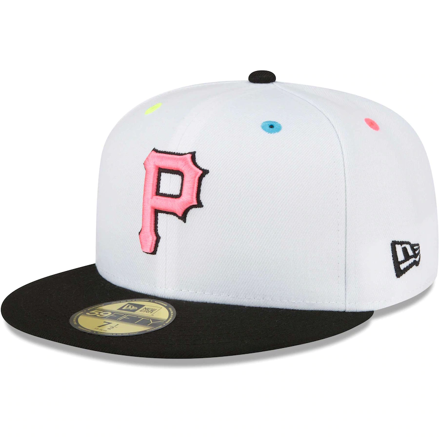 New Era Pittsburgh Pirates White Neon Eye 59FIFTY Fitted Hat