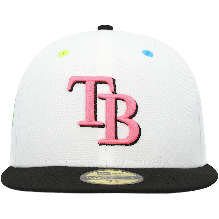 New Era Tampa Bay Rays White Neon Eye 59FIFTY Fitted Hat