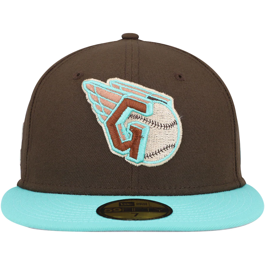 New Era Cleveland Guardians Walnut Mint 2022 59FIFTY Fitted Hat