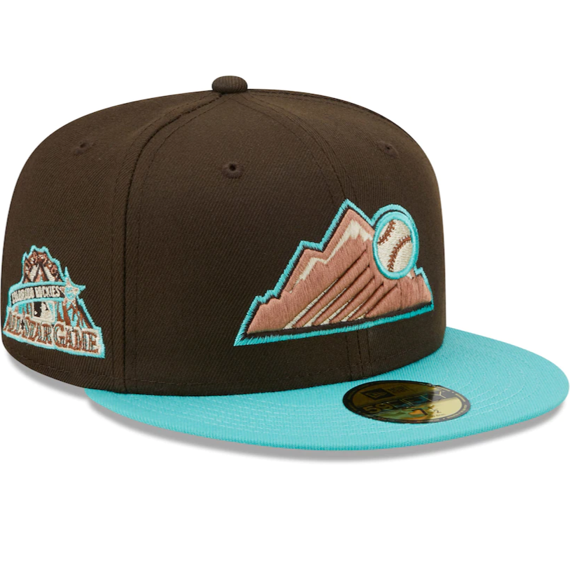 New Era Colorado Rockies Walnut Mint 2022 59FIFTY Fitted Hat