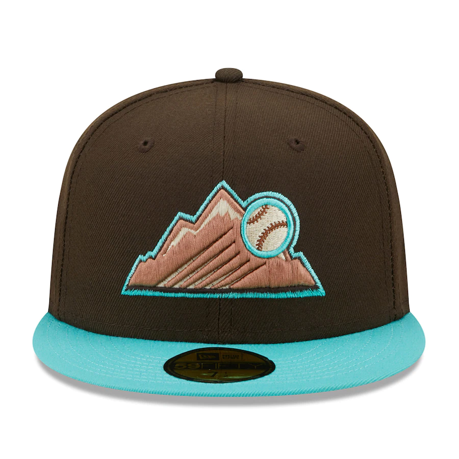 New Era Colorado Rockies Walnut Mint 2022 59FIFTY Fitted Hat