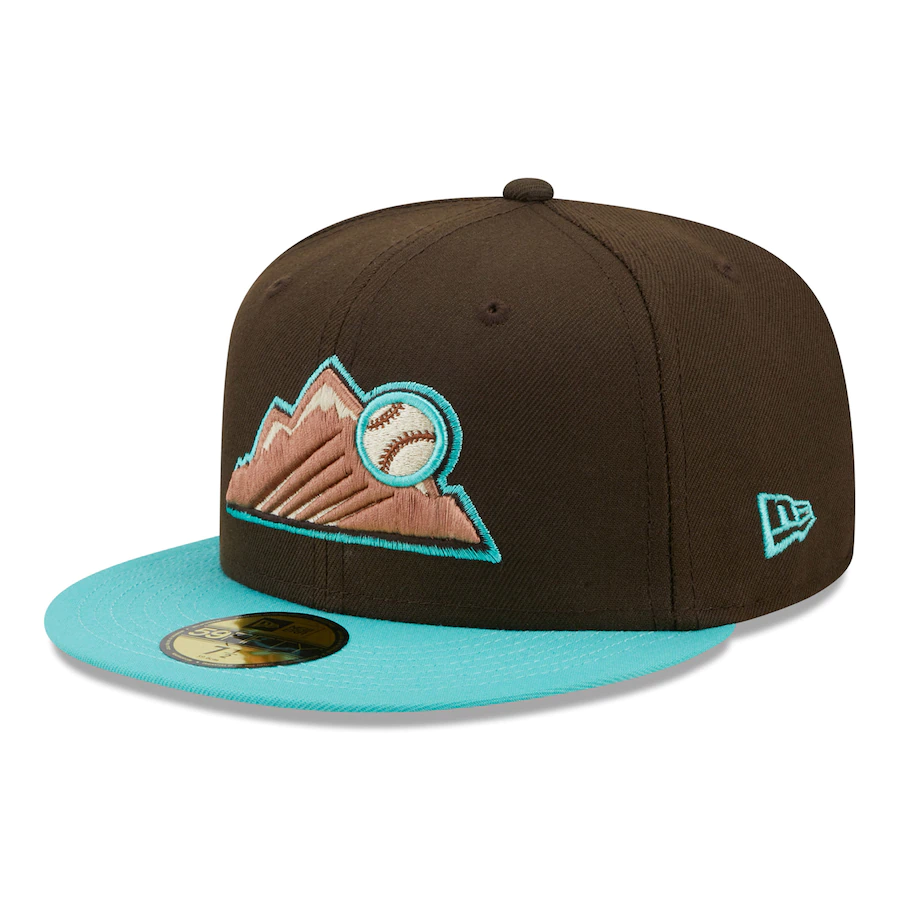 New Era Colorado Rockies Walnut Mint 2022 59FIFTY Fitted Hat