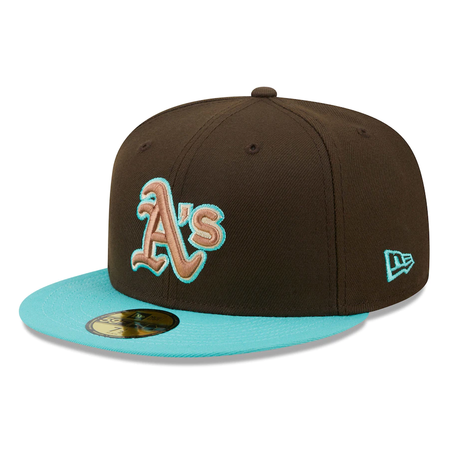 New Era Oakland Athletics Walnut Mint 2022 59FIFTY Fitted Hat