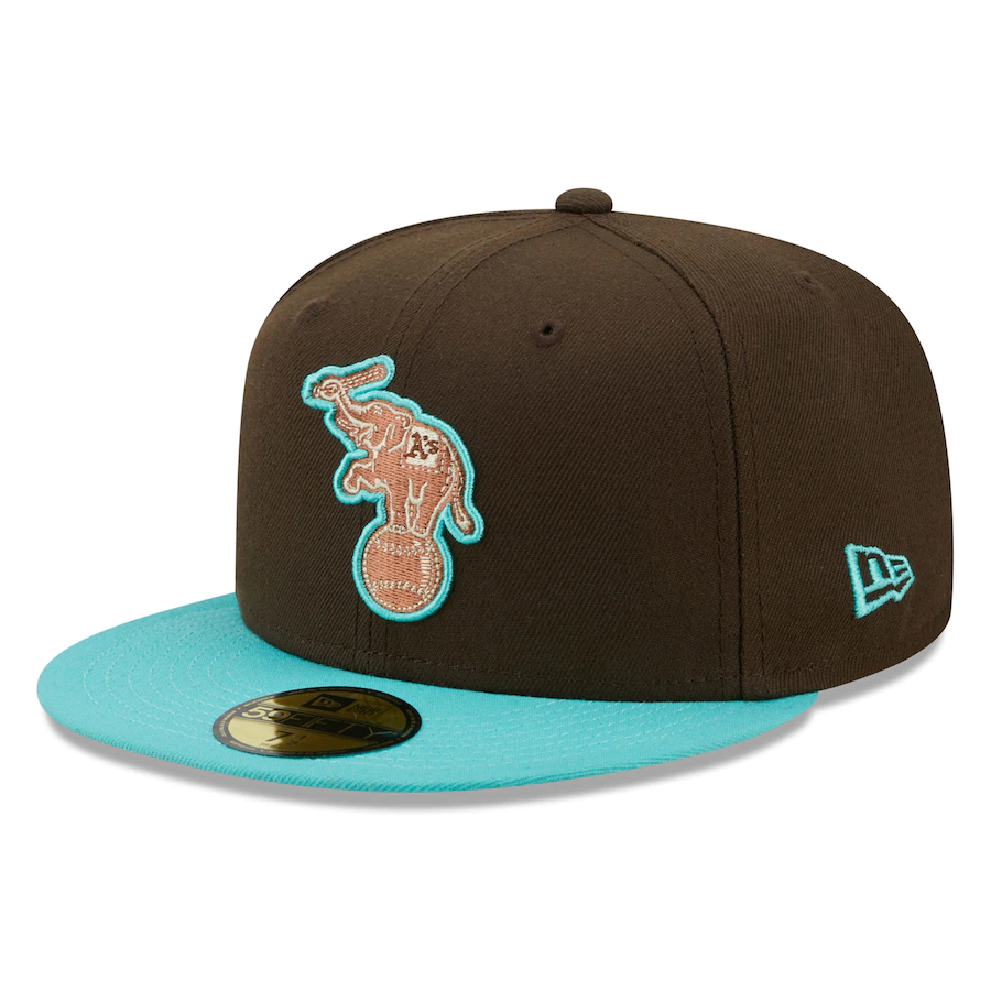 New Era Oakland Athletics Walnut Mint 2022 59FIFTY Fitted Hat