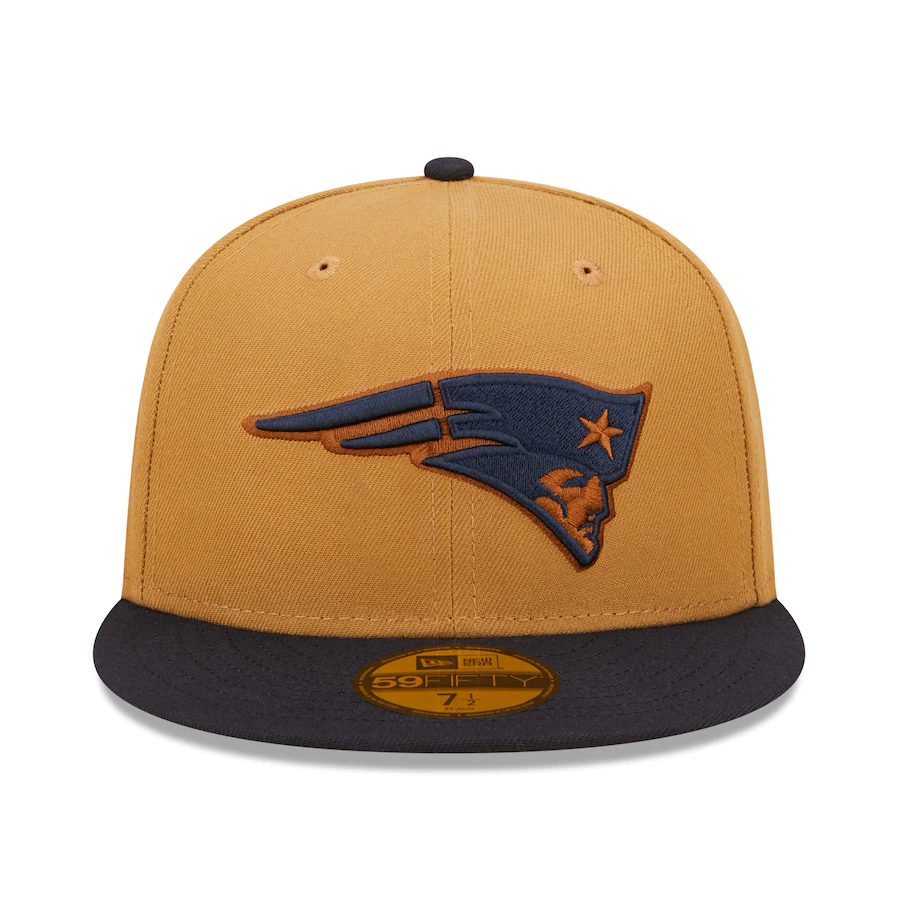 New Era New England Patriots Tan/Navy 1993 Pro Bowl Wheat 59FIFTY Fitted Hat