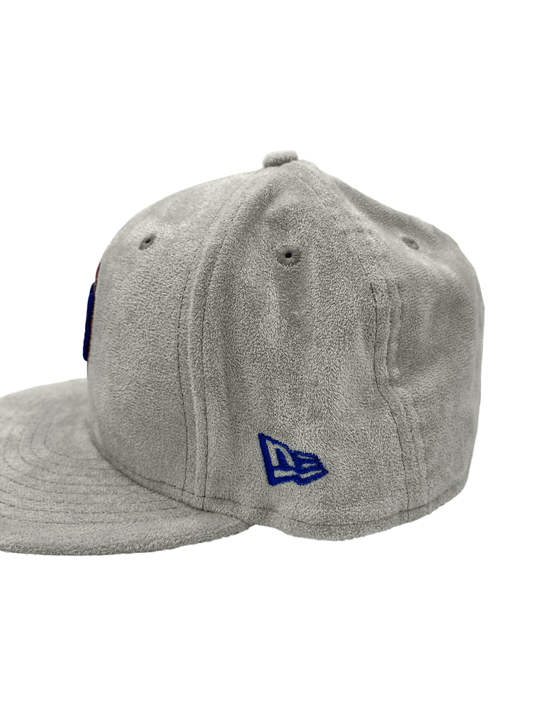 New Era x Pro Image Sports Chicago Cubs Gray Metallic Suede 59FIFTY Fitted Hat