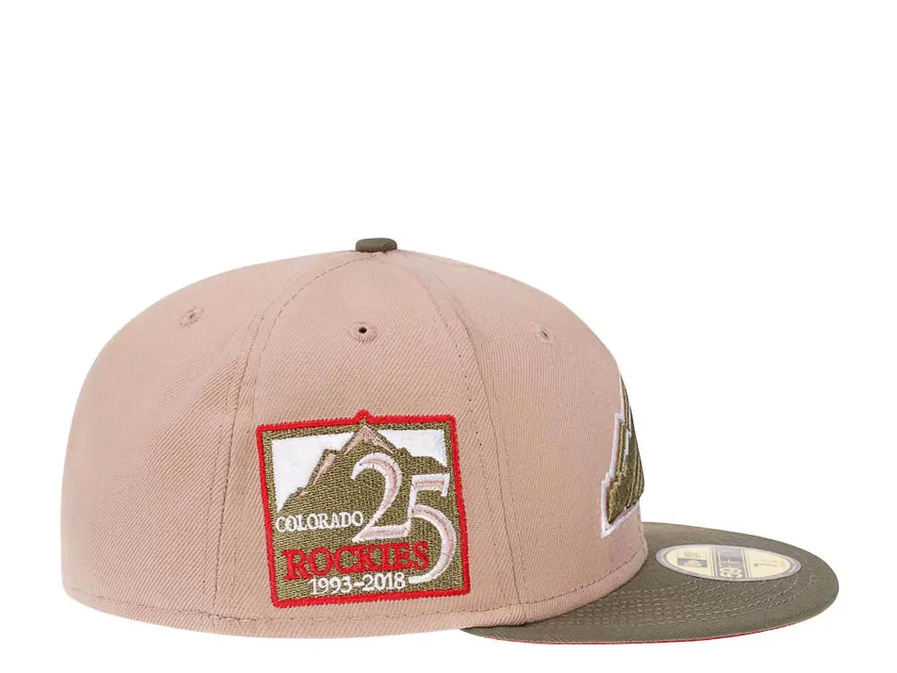 New Era Colorado Rockies 25th Anniversary Spanish Olive 59FIFTY Fitted Hat