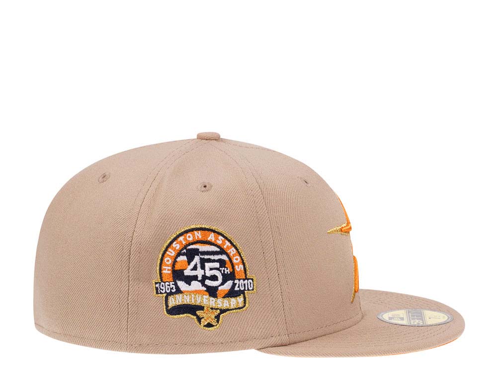 Houston Astros New Era 45th Season Orange Undervisor 59FIFTY Fitted Hat -  Green