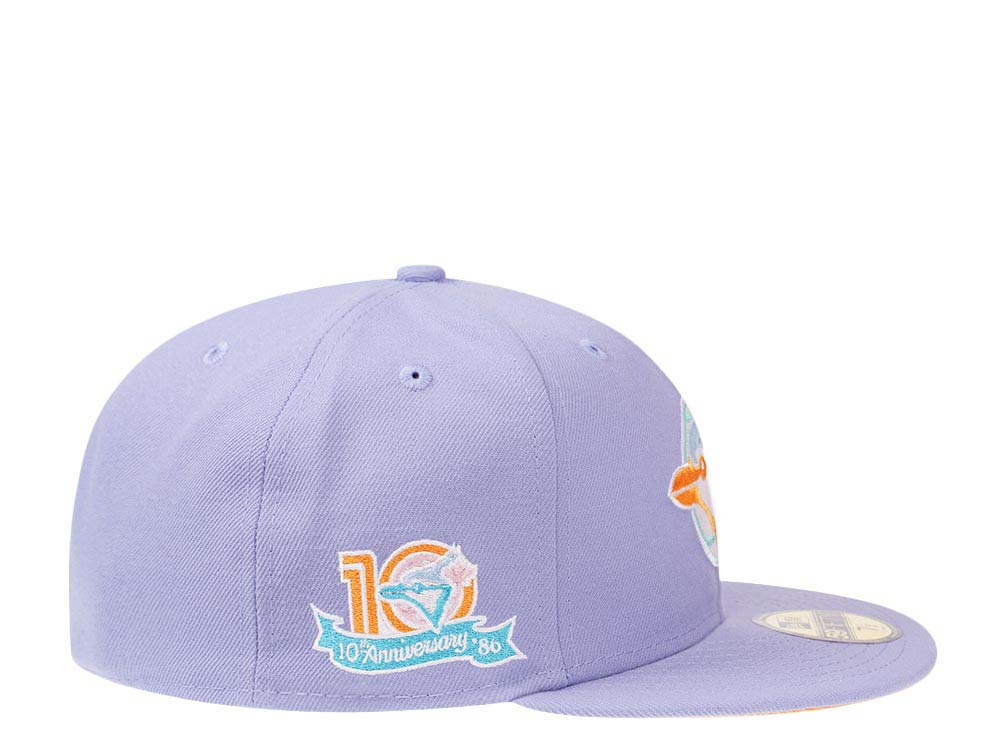 New Era Toronto Blue Jays 10th Anniversary Lavender Mango 59FIFTY Fitted Cap