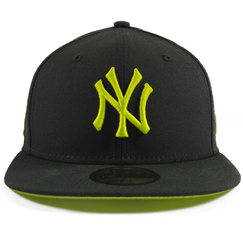 New Era Black & Lime Green New York Yankee 1996 World Series Fitted Hat