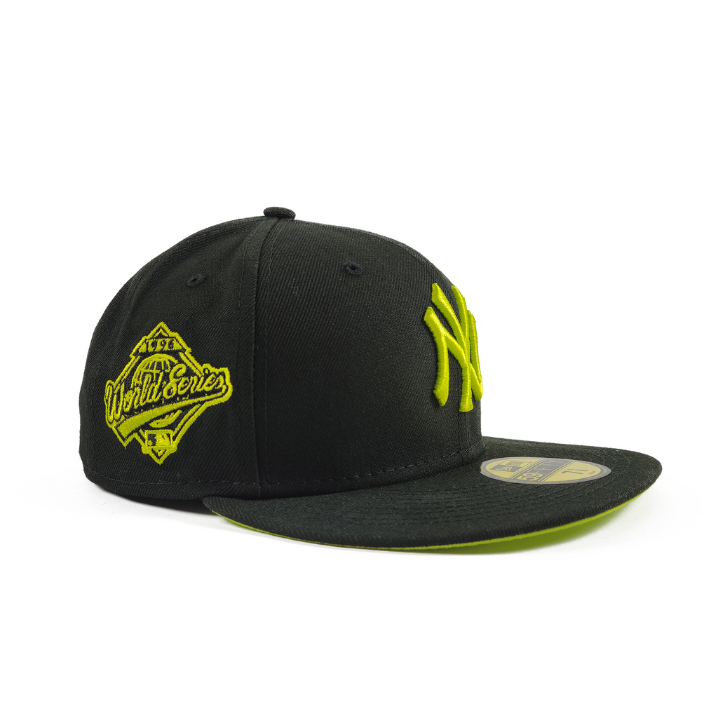 New Era Black & Lime Green New York Yankee 1996 World Series Fitted Hat