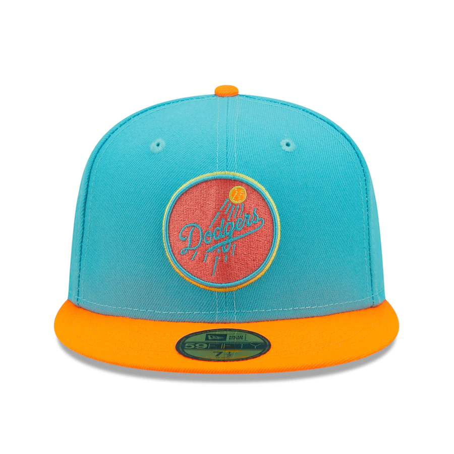 New Era Los Angeles Dodgers Blue/Orange Vice Highlighter 59FIFTY Fitted Hat