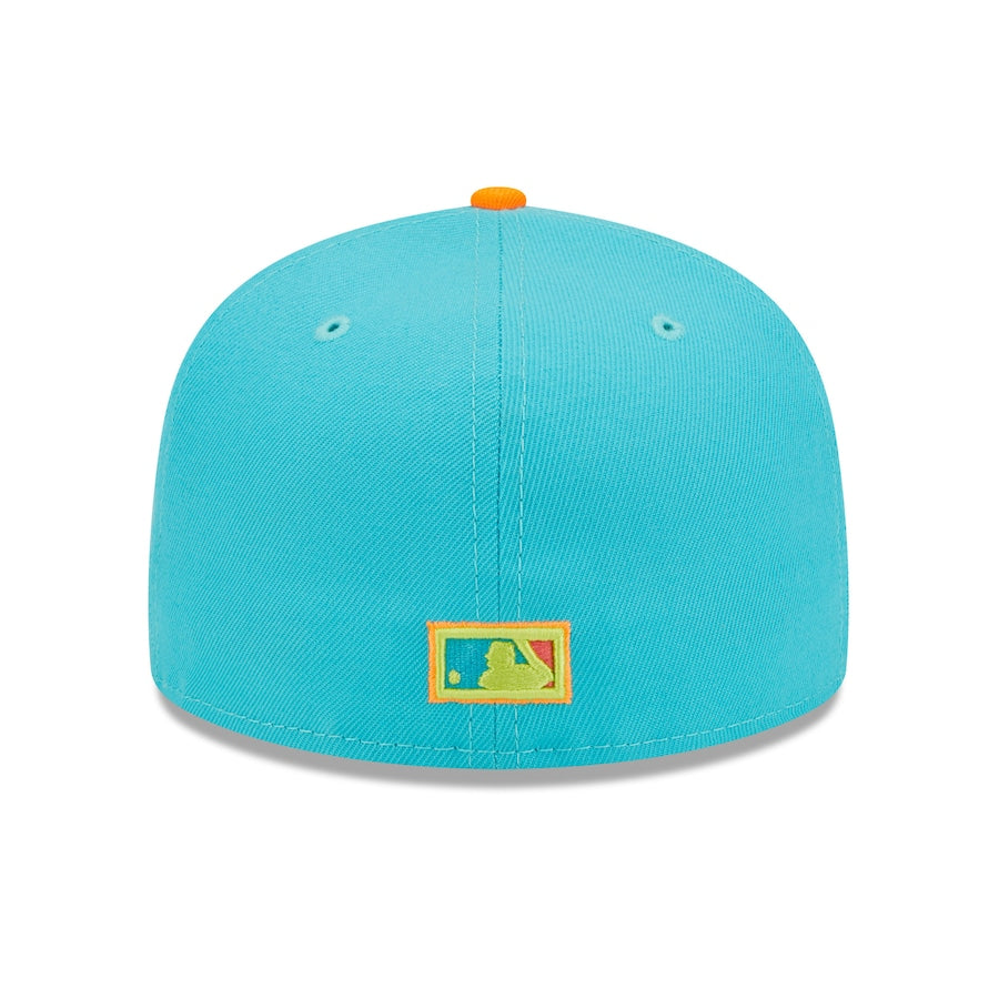 New Era Oakland Athletics Blue/Orange Vice Highlighter 59FIFTY Fitted Hat