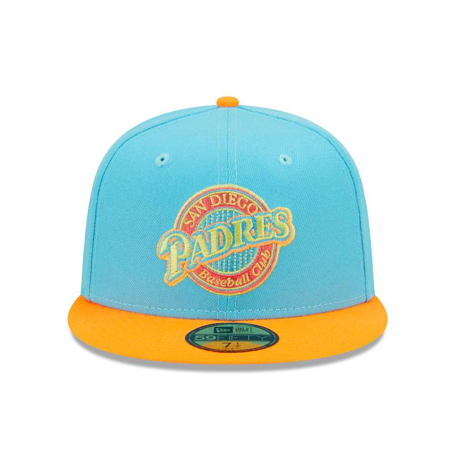 New Era San Diego Padres Blue/Orange Vice Highlighter 59FIFTY Fitted Hat