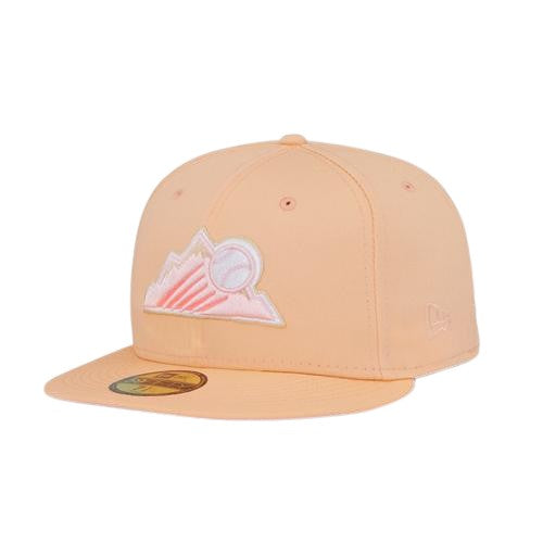 New Era Colorado Rockies "Peaches & Cream" Pink Under Brim 59FIFTY Fitted Hat